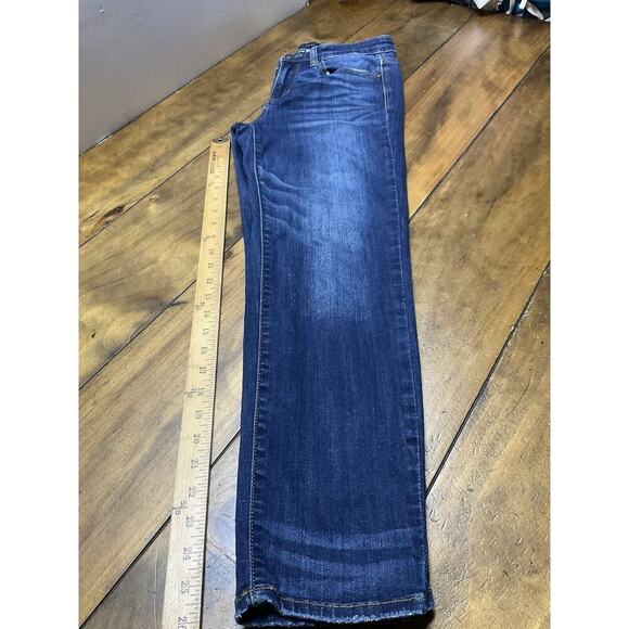 Judy Blue Jeans Womens 7/28 Relaxed Fit Skinny Aurora Handsand Blue USA Whiskers - Picture 10 of 10